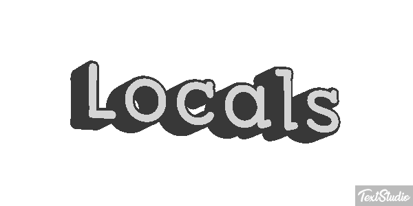 Locals Efecto de texto