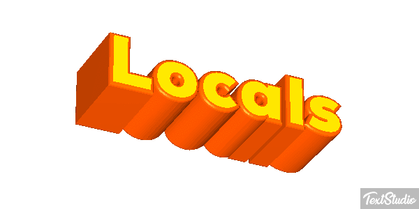Locals Efecto de texto