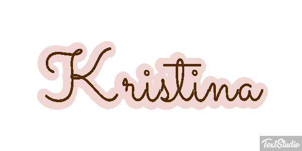Kristina Текстовый эффект