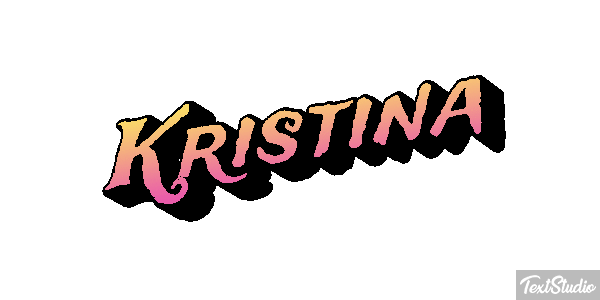 Kristina Текстовый эффект