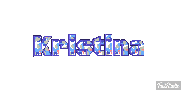 Kristina Текстовый эффект