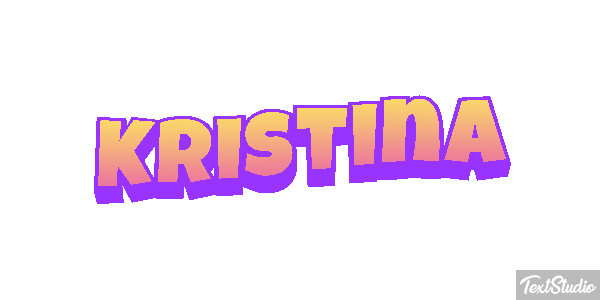 Kristina Текстовый эффект