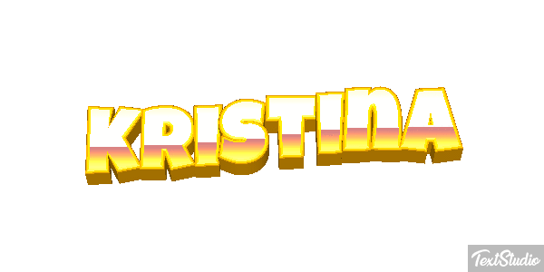 Kristina Текстовый эффект