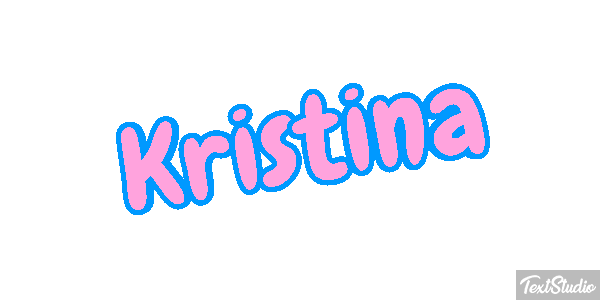 Kristina Текстовый эффект