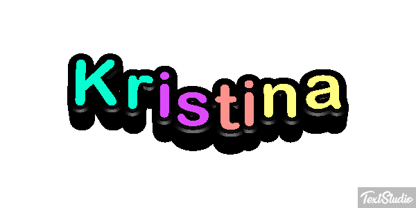 Kristina Текстовый эффект