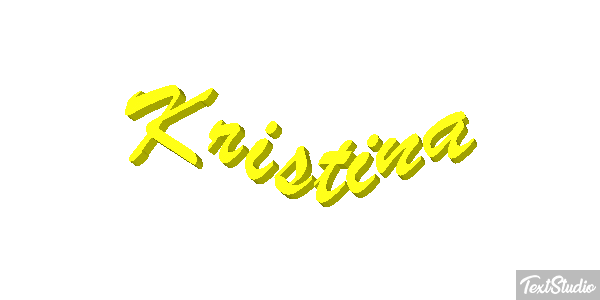 Kristina Текстовый эффект