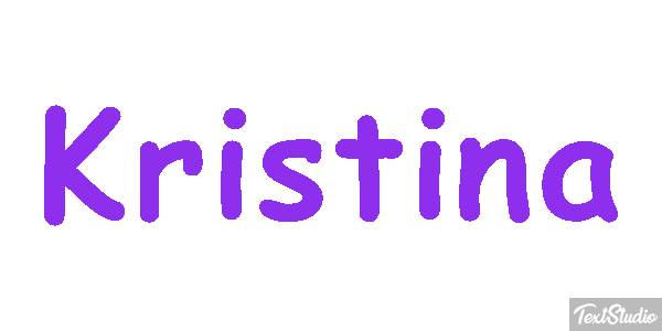 Kristina Текстовый эффект