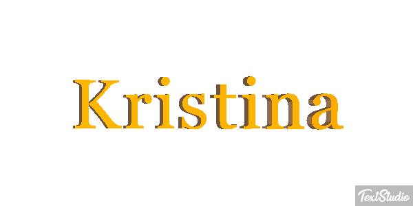 Kristina Текстовый эффект