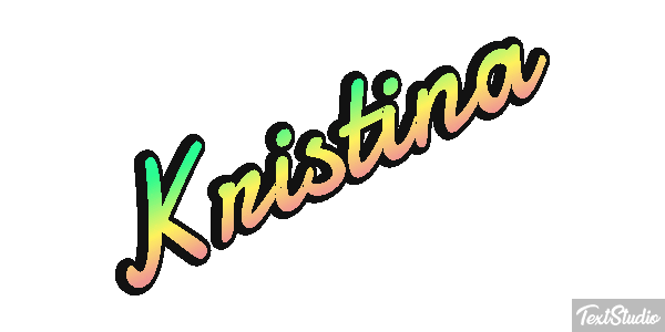 Kristina Текстовый эффект