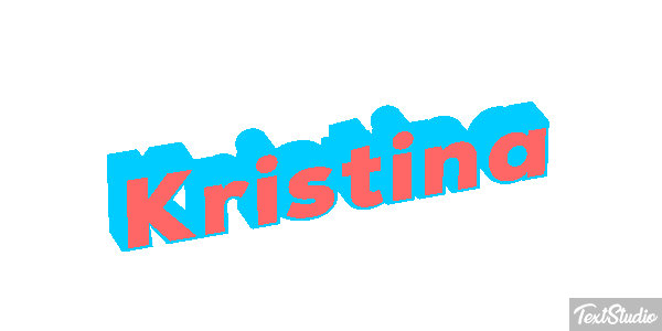 Kristina Текстовый эффект