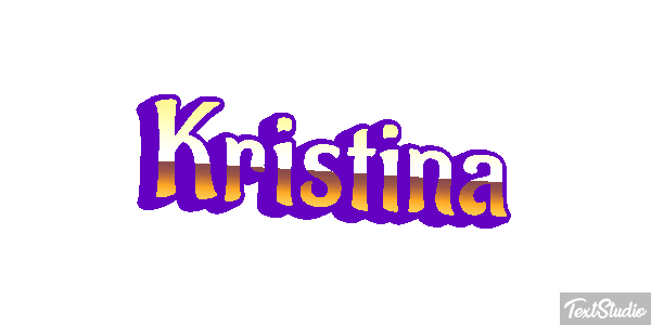 Kristina Текстовый эффект