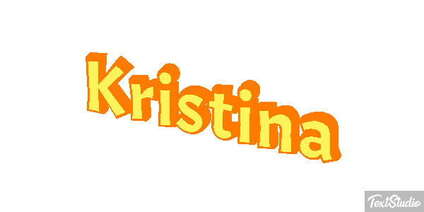 Kristina Текстовый эффект