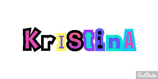 Kristina Текстовый эффект