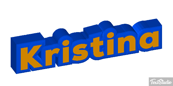 Kristina Текстовый эффект