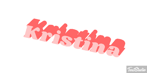 Kristina Текстовый эффект