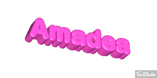 Amadea Efecto de texto