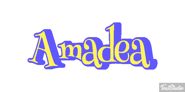 Amadea Efecto de texto