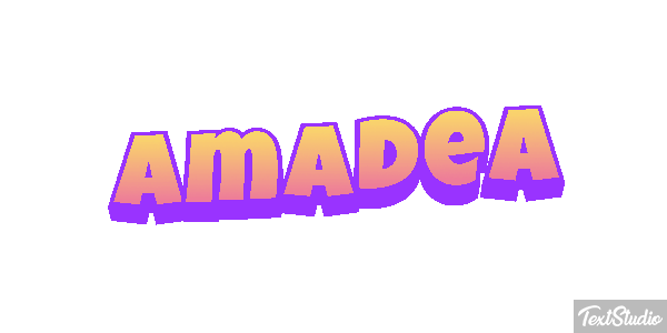 Amadea Efecto de texto