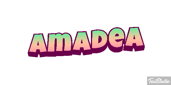 Amadea Efecto de texto