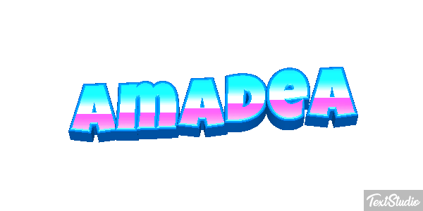 Amadea Efecto de texto