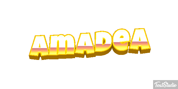 Amadea Efecto de texto