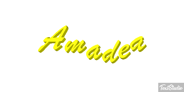 Amadea Efecto de texto