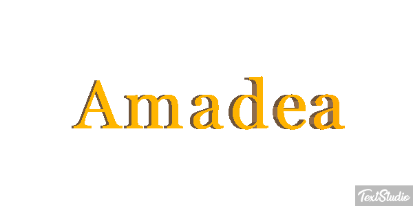 Amadea Efecto de texto