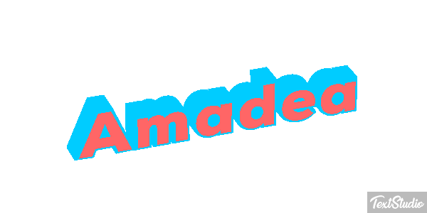 Amadea Efecto de texto