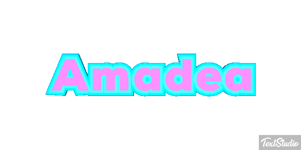 Amadea Efecto de texto