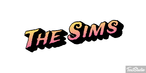 The Sims Effet de texte