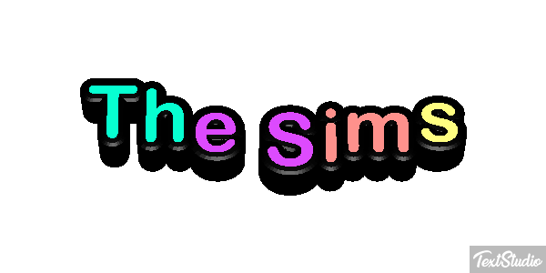 The Sims Effet de texte