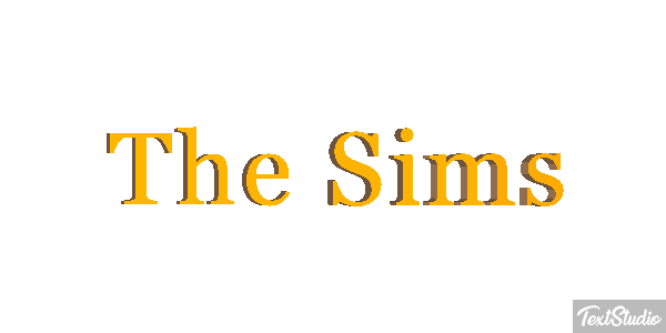 The Sims Effet de texte