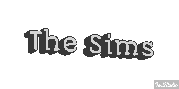 The Sims Effet de texte