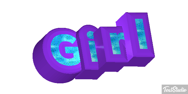 Girl Text effect