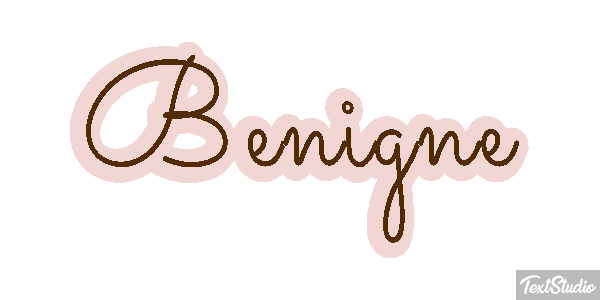 Bénigne テキスト効果