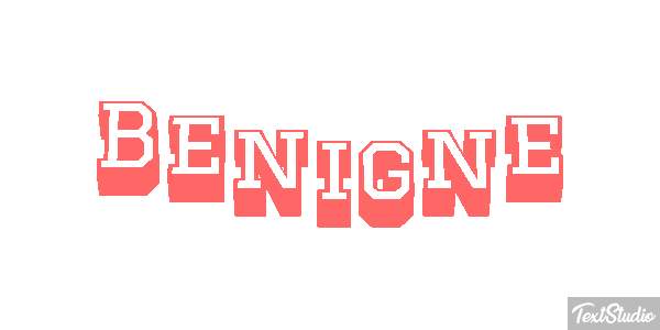 Bénigne テキスト効果