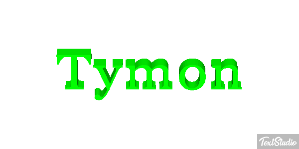 Tymon Efecto de texto