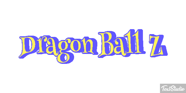 Dragon Ball Z Efeito do texto