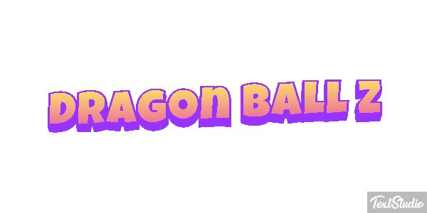 Dragon Ball Z Efeito do texto