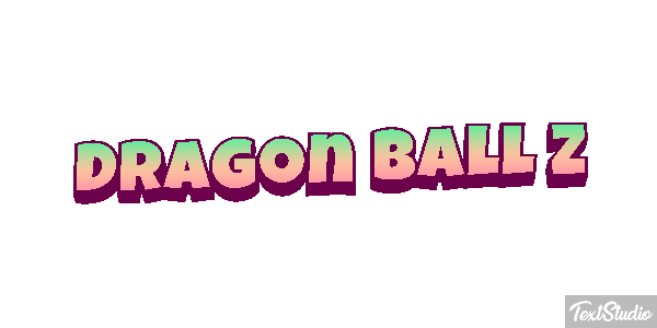 Dragon Ball Z Efeito do texto