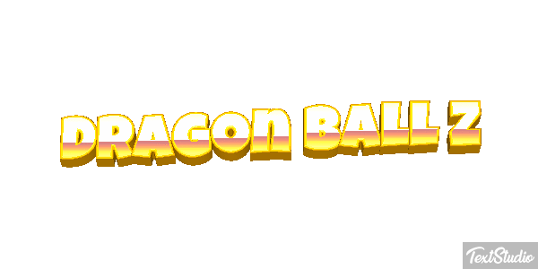 Dragon Ball Z Efeito do texto