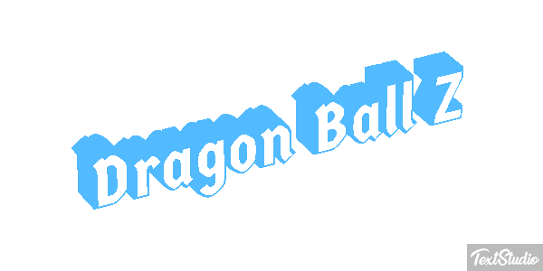 Dragon Ball Z Efeito do texto