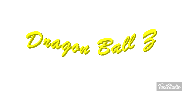 Dragon Ball Z Efeito do texto