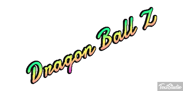 Dragon Ball Z Efeito do texto