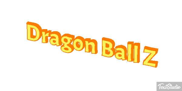 Dragon Ball Z Efeito do texto