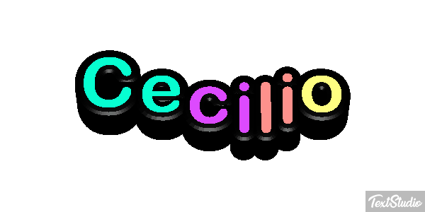 Cecilio Efecto de texto