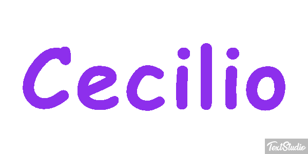 Cecilio Efecto de texto