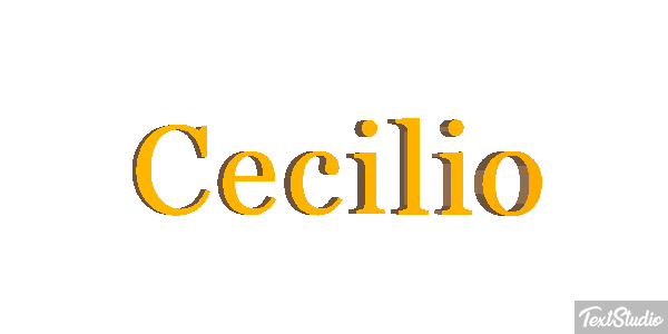 Cecilio Efecto de texto