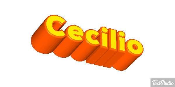 Cecilio Efecto de texto