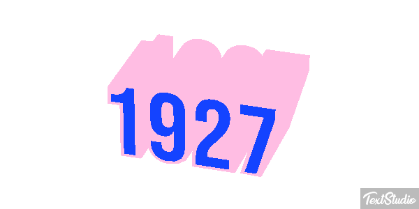 1927 Texteffekt